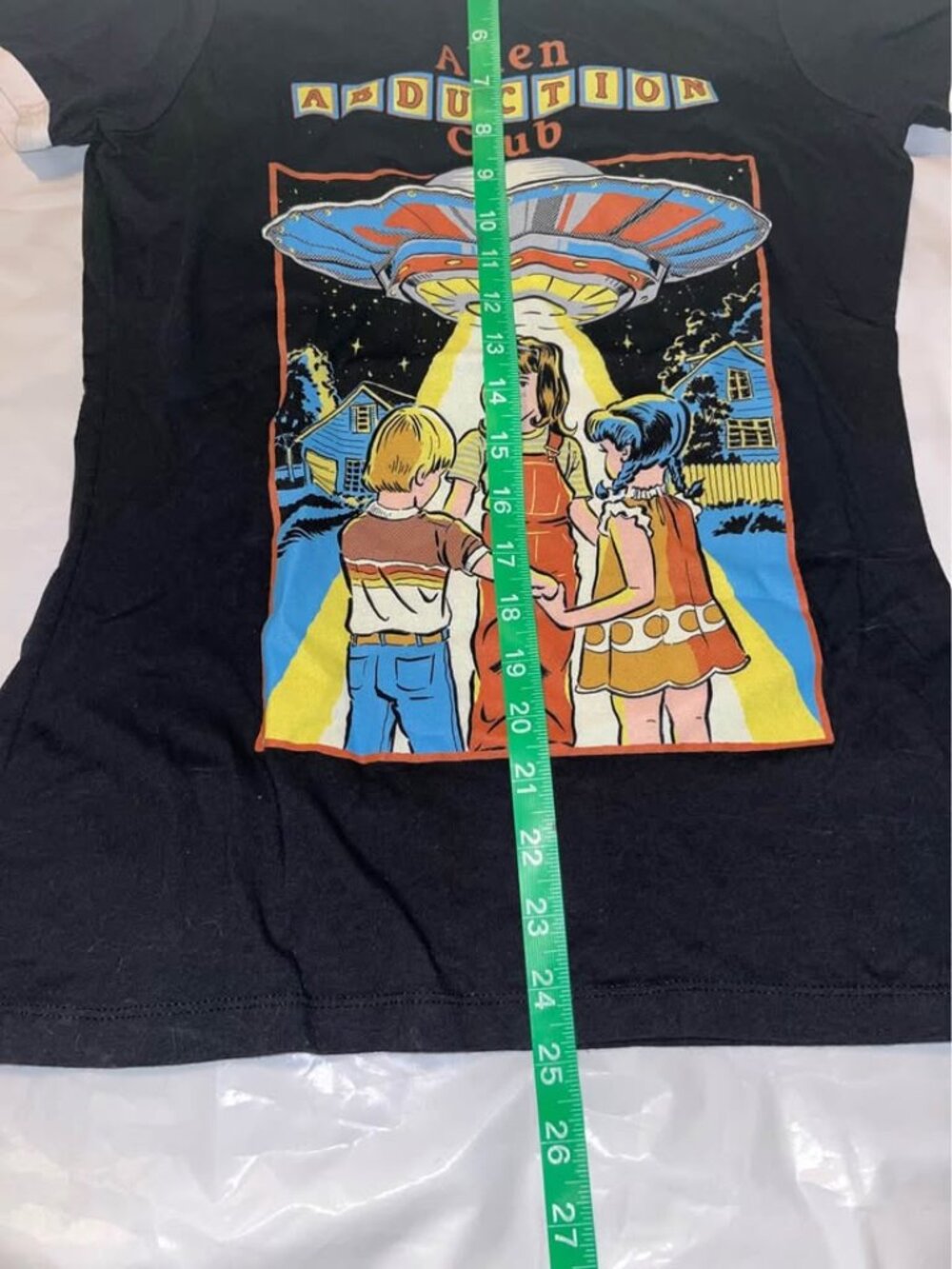 Alien Abduction Club Graphic Tee, Junior’s Medium - Picture 7 of 9